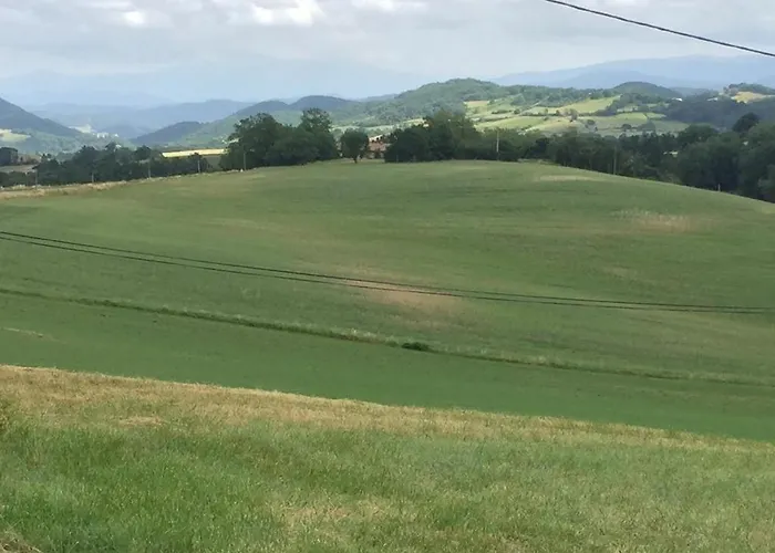 85 M2 De Plain-pied, 2chambres, 3 Lits Dans Maison Confortable Avec Vue Sur La Vallee Et Les Pyrenees Ariegeoises, Grande Terrasse Avec Barbecue Et Parking Gratuit 아파트 Castéras