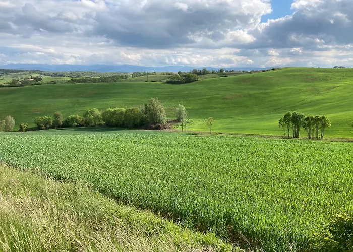 Appartamento 85 M2 De Plain-pied, 2chambres, 3 Lits Dans Maison Confortable Avec Vue Sur La Vallée Et Les Pyrénées Ariégeoises, Grande Terrasse Avec Barbecue Et Parking Gratuit